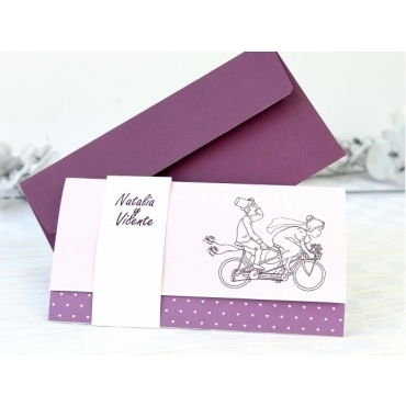 Invitación de boda Bici 32624