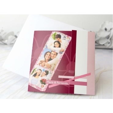 Invitación Fotomatón Morada 32660