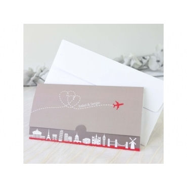 Avión Rojo de amor 32654