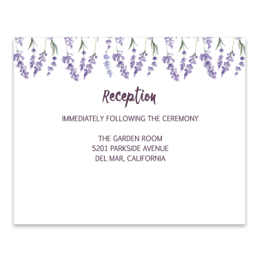 Invitación de boda lavanda 39311