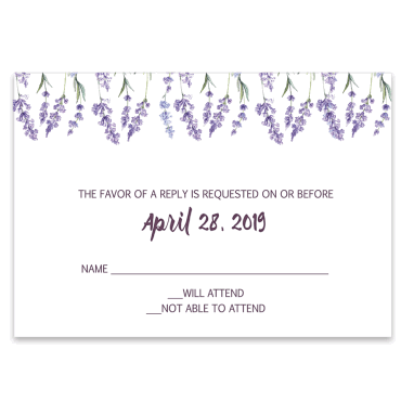 Tarjeta a juego con la invitación