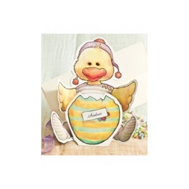 Invitación de Bautizo estilo pato 15101