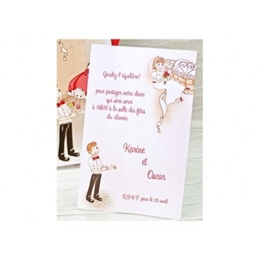 Tarjeta a juego con la invitación 42708