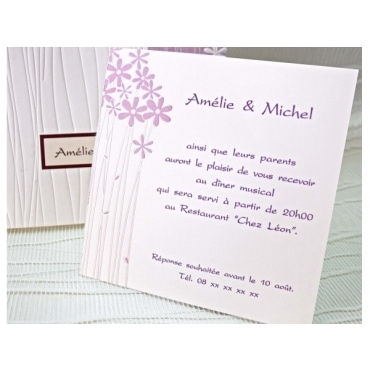 Tarjeta a juego con la invitación 42717