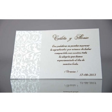 Tarjeta a juego con la invitación 42811