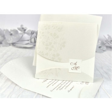 Menú de boda a juego con la invitación 3102