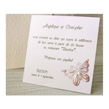 Invitación mariposa 31307