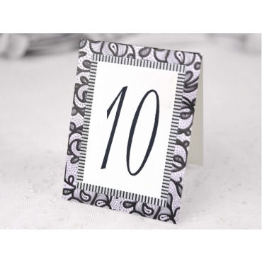 Número de mesa a juego con la invitación 1105