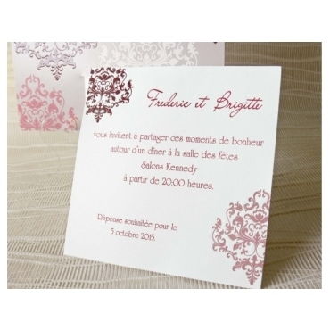 Tarjeta a juego con la invitación 42810