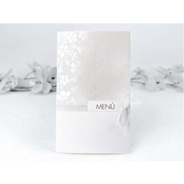 Menú de boda a juego con la invitación 3102