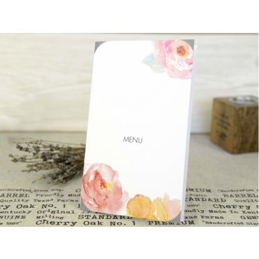 Menú de boda a juego con la invitación 3627