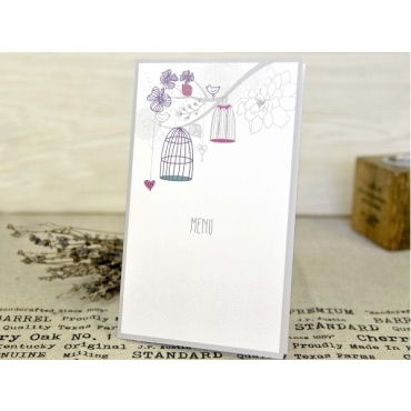 Invitación de boda jaulas 32614