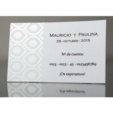 Tarjeta a juego con la invitación 44916