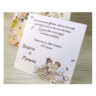 Tarjeta a juego con la invitación 43509